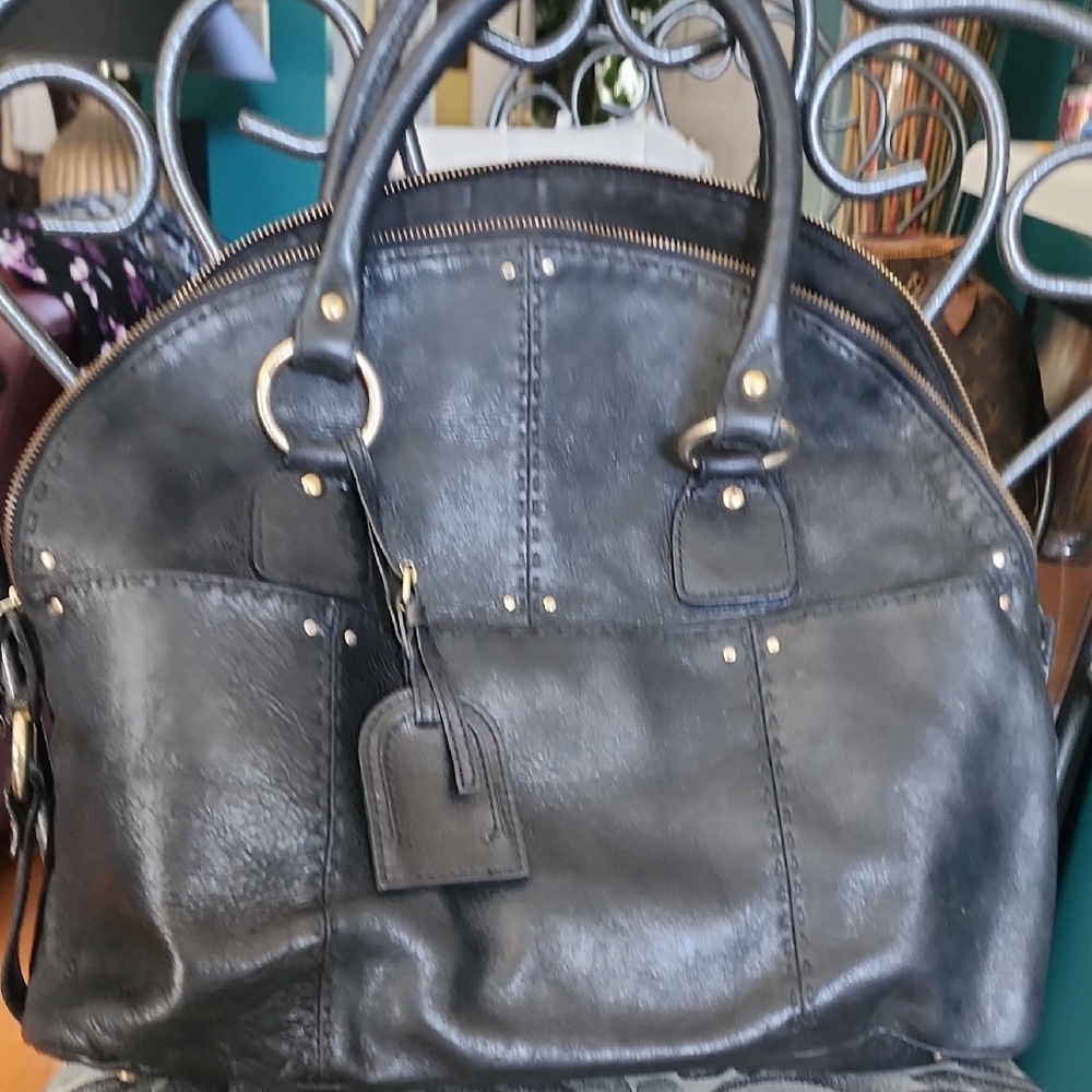 Ninesix EUC Black Leather Handbag